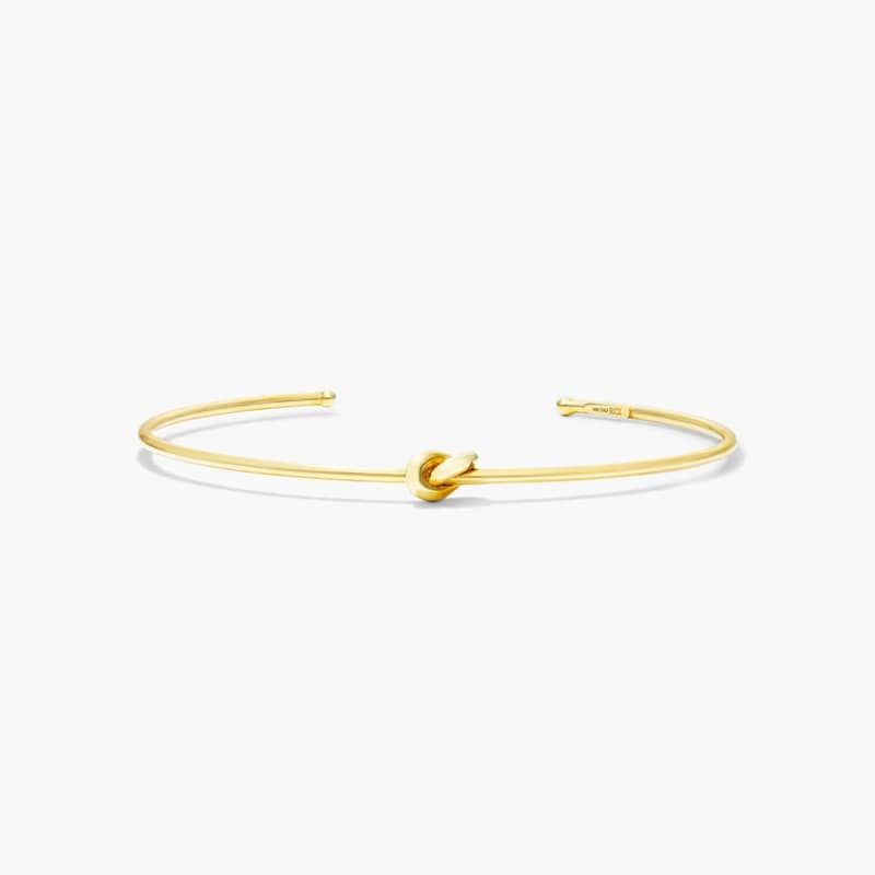 Love Knot Cuff Bangle Bracelet In 14K Yellow Gold By James Allen