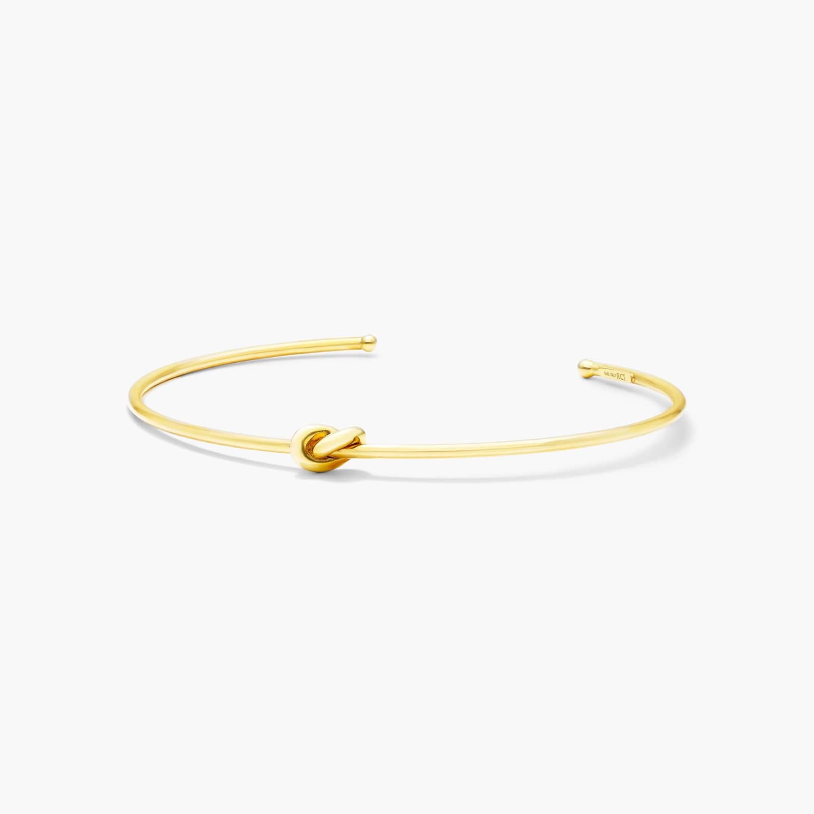 Love Knot Cuff Bangle Bracelet In 14K Yellow Gold By James Allen
