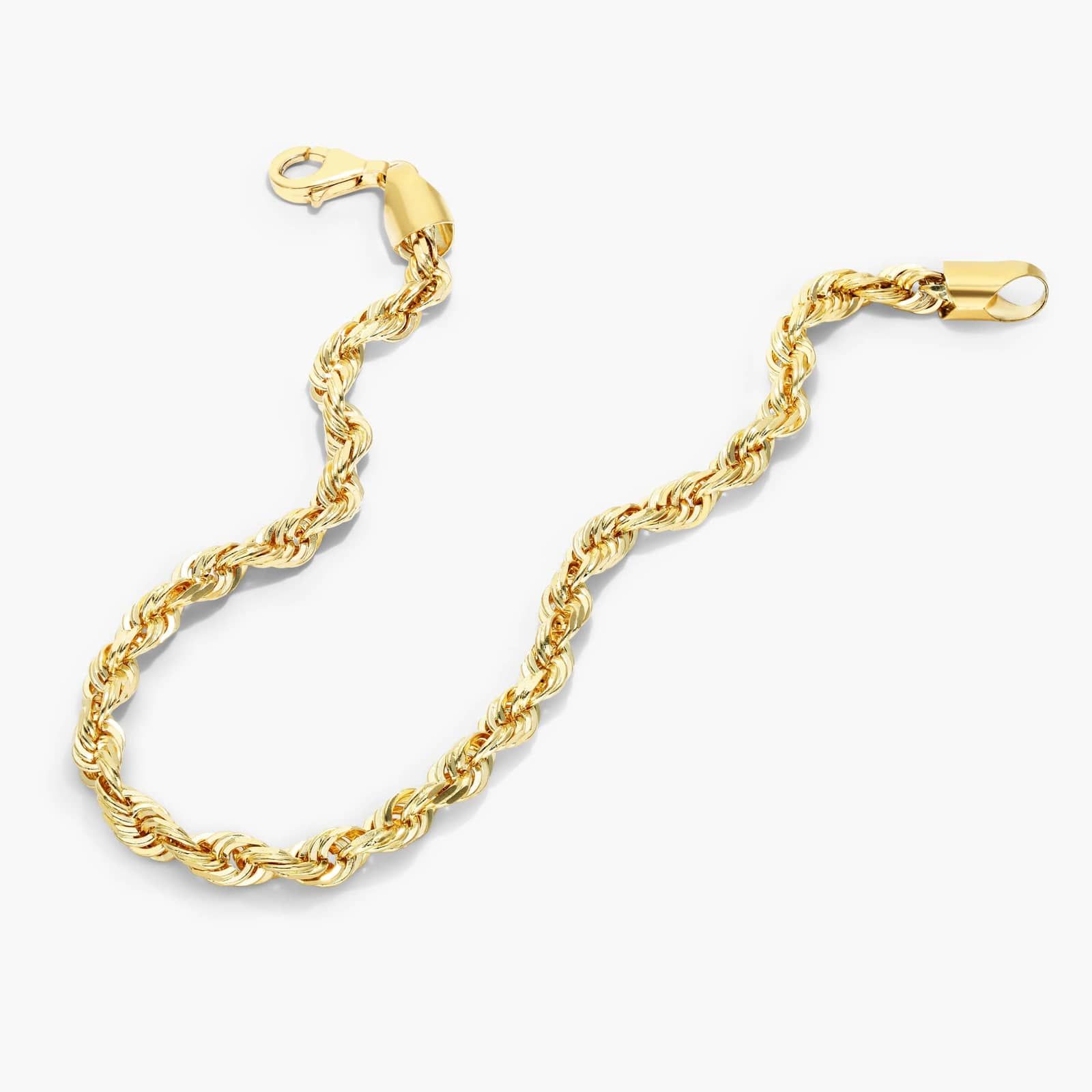 Solid Rope Chain Bracelet In 14K Yellow Gold (8") By James Allen
