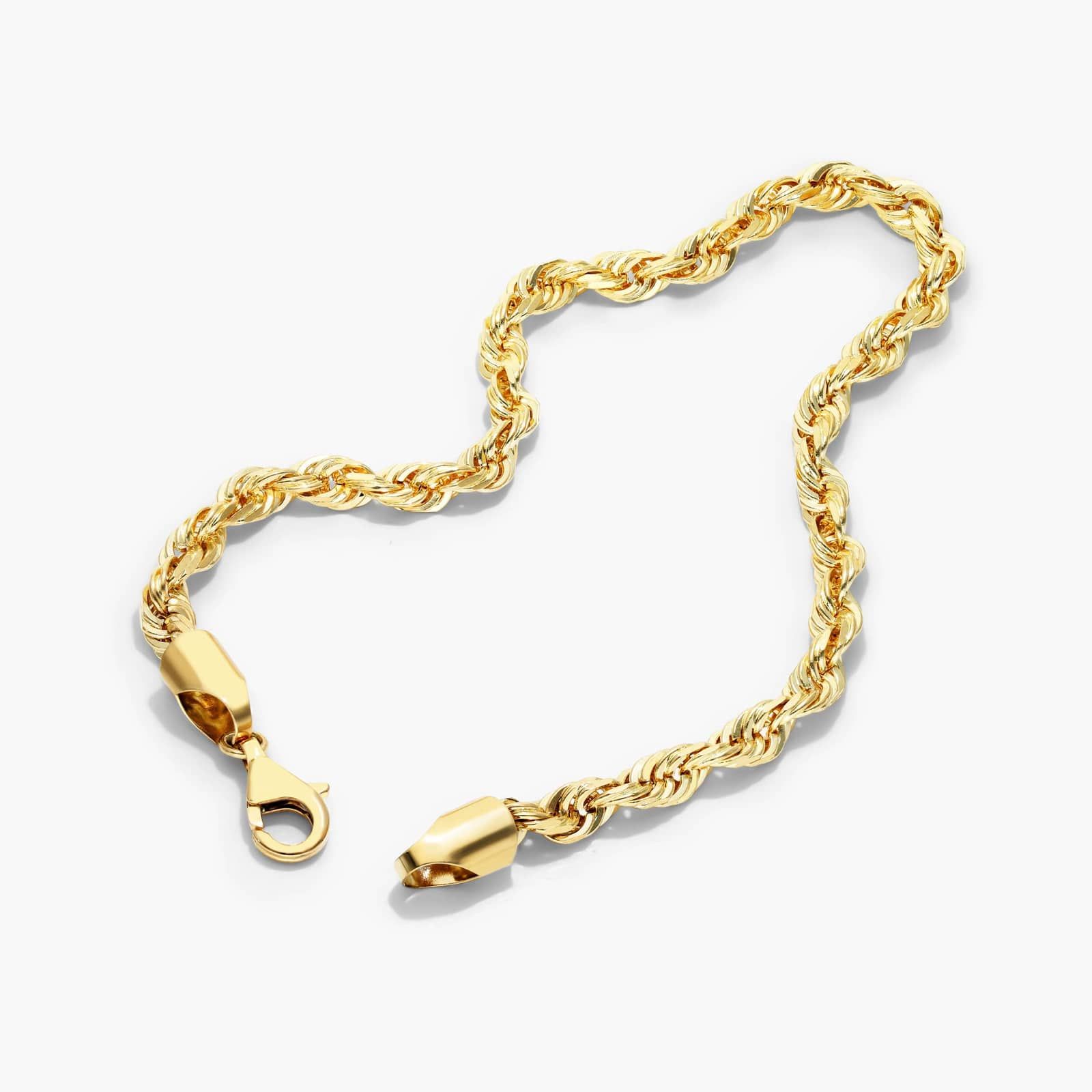 Solid Rope Chain Bracelet In 14K Yellow Gold (8") By James Allen