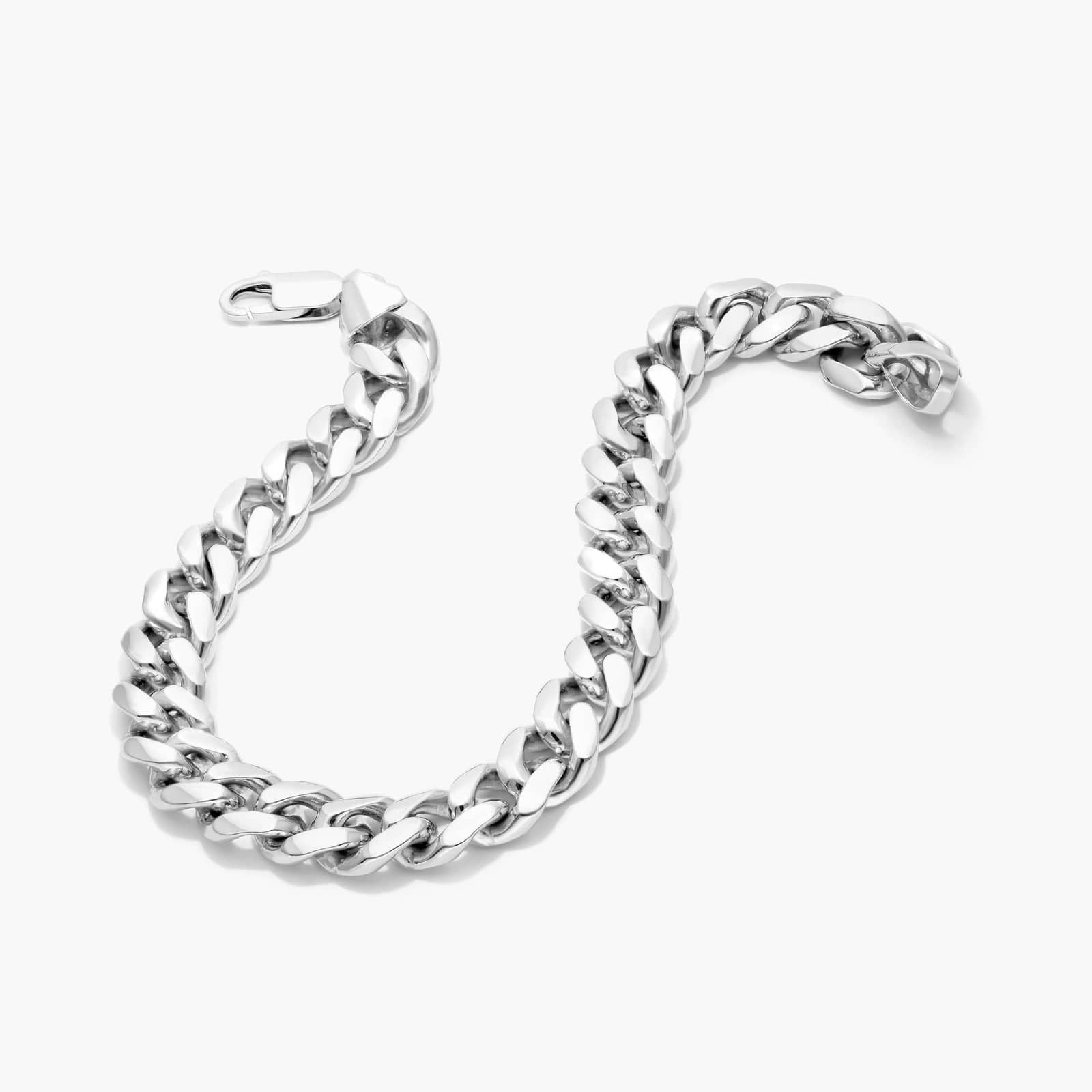 Miami Cuban Bracelet In  Sterling Silver (8.5") By James Allen