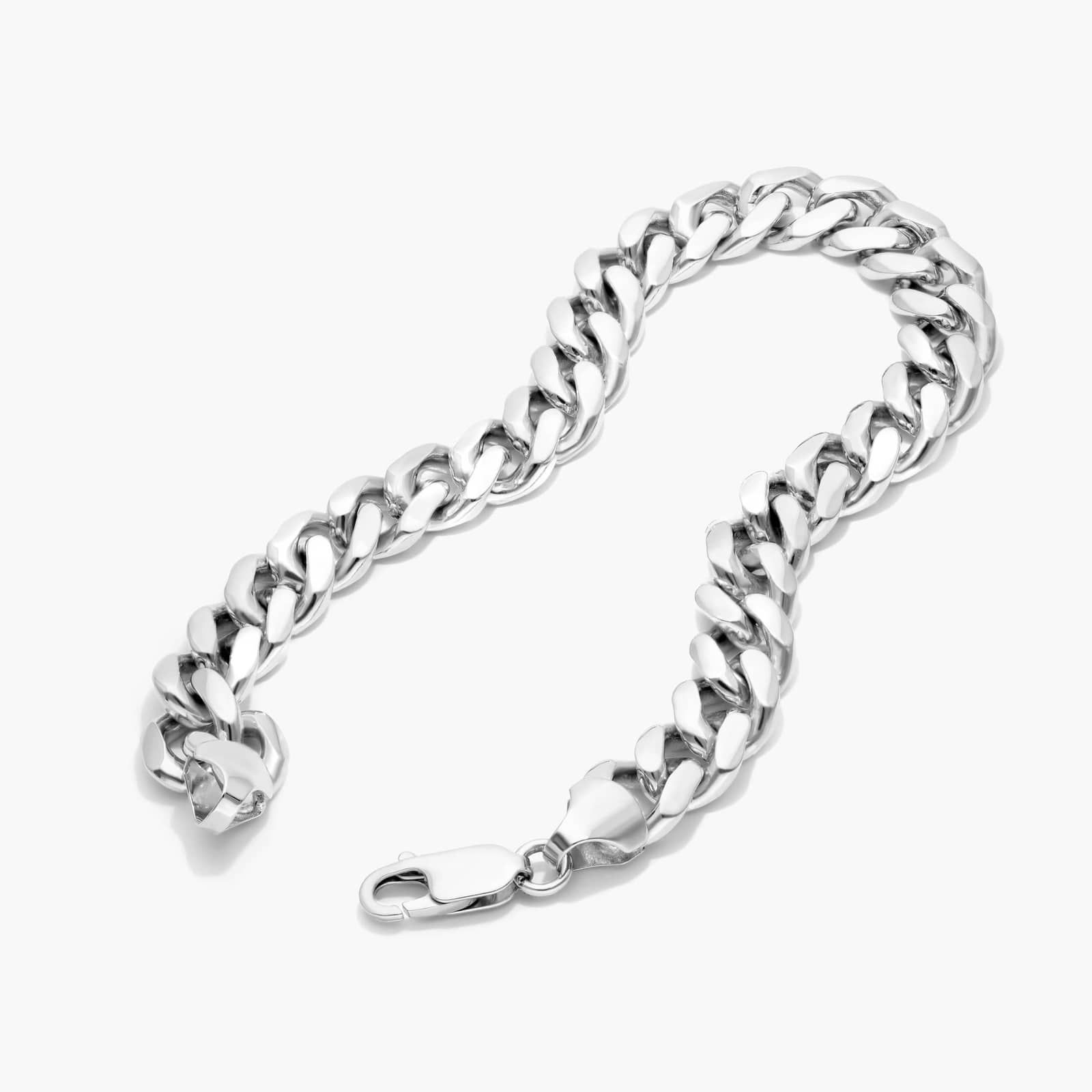 Miami Cuban Bracelet In  Sterling Silver (8.5") By James Allen