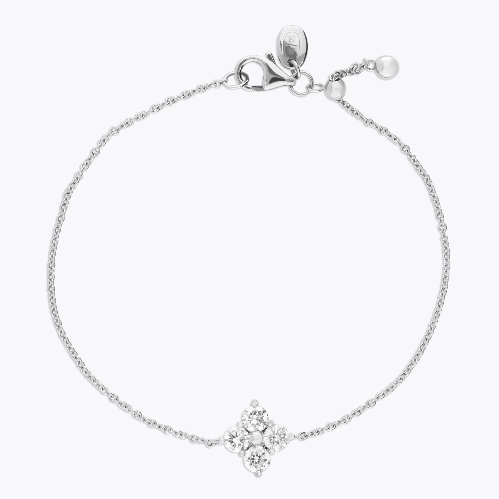 Lab-Grown Diamond Chain Bracelet in 14K White Gold (3/4 ct. tw.)