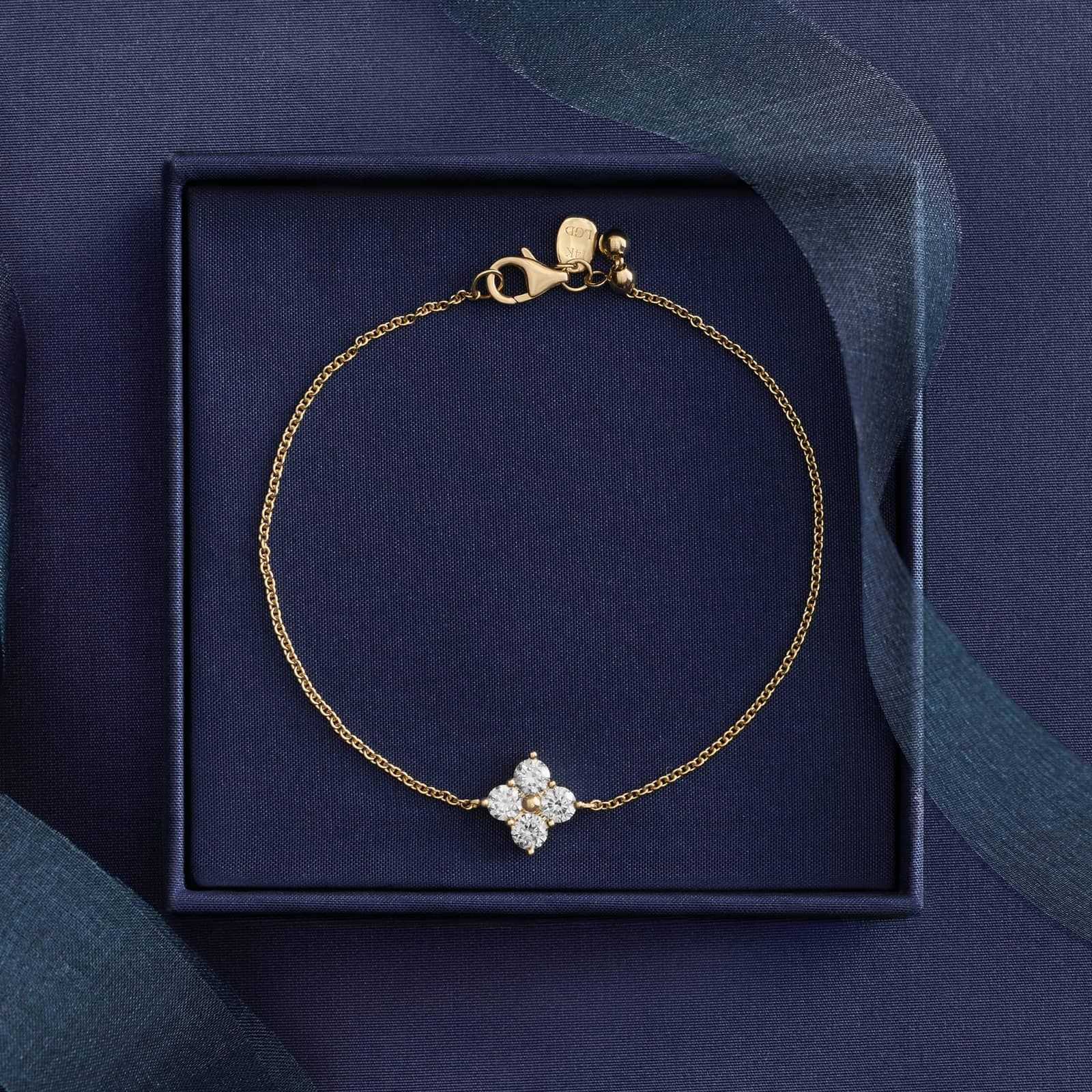 Lab-Grown Diamond Chain Bracelet in 14K Yellow Gold (3/4 ct. tw.)