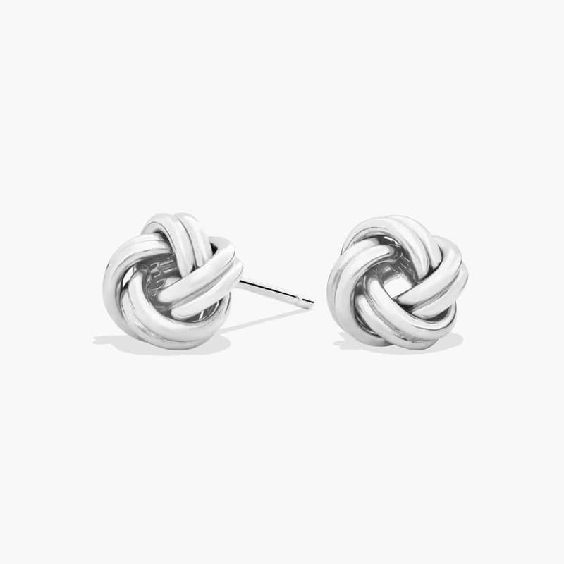 Love Knot Earrings in Italian Sterling Silver