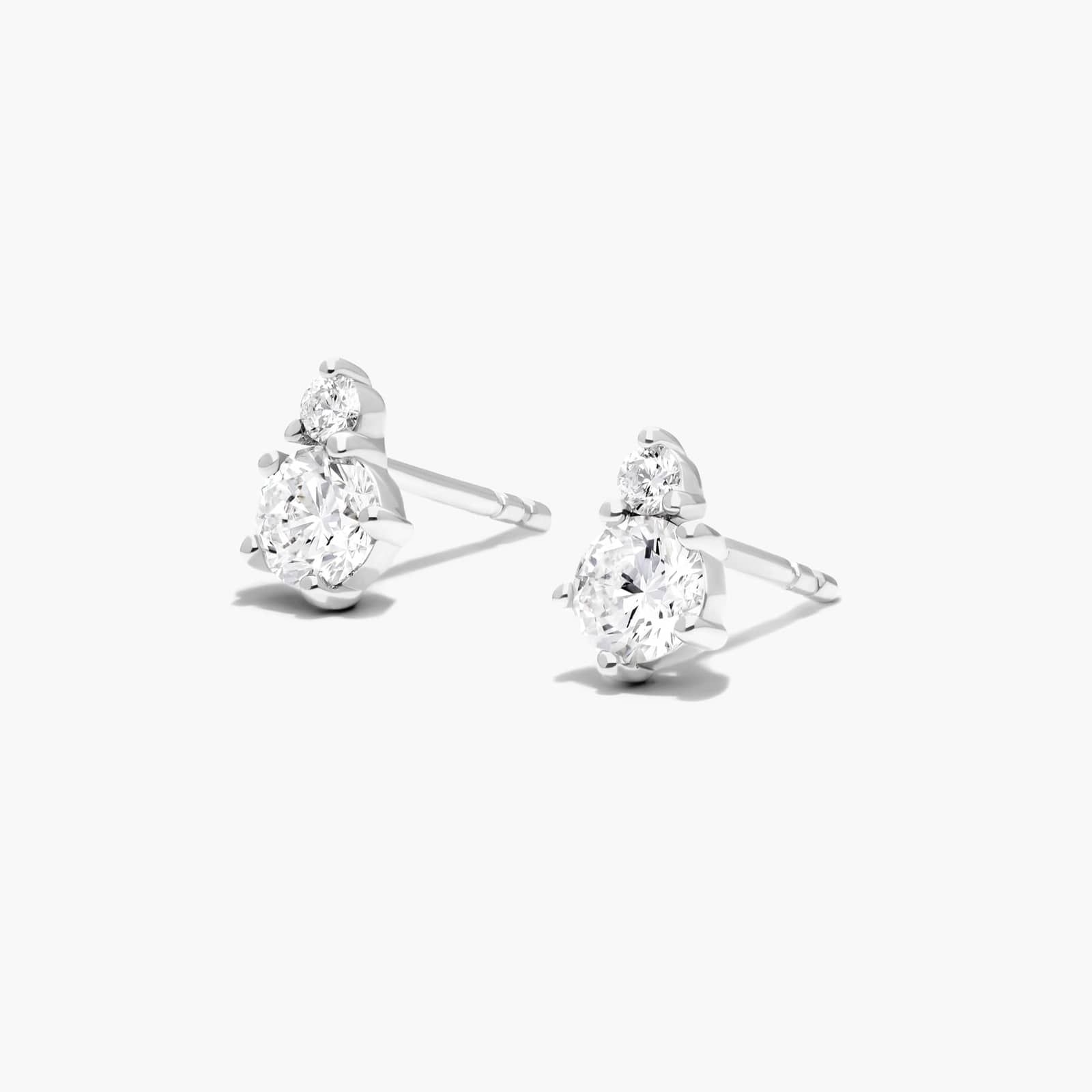 Cosmos Lab-Grown Diamond Stud Earrings In 14K White Gold By James Allen