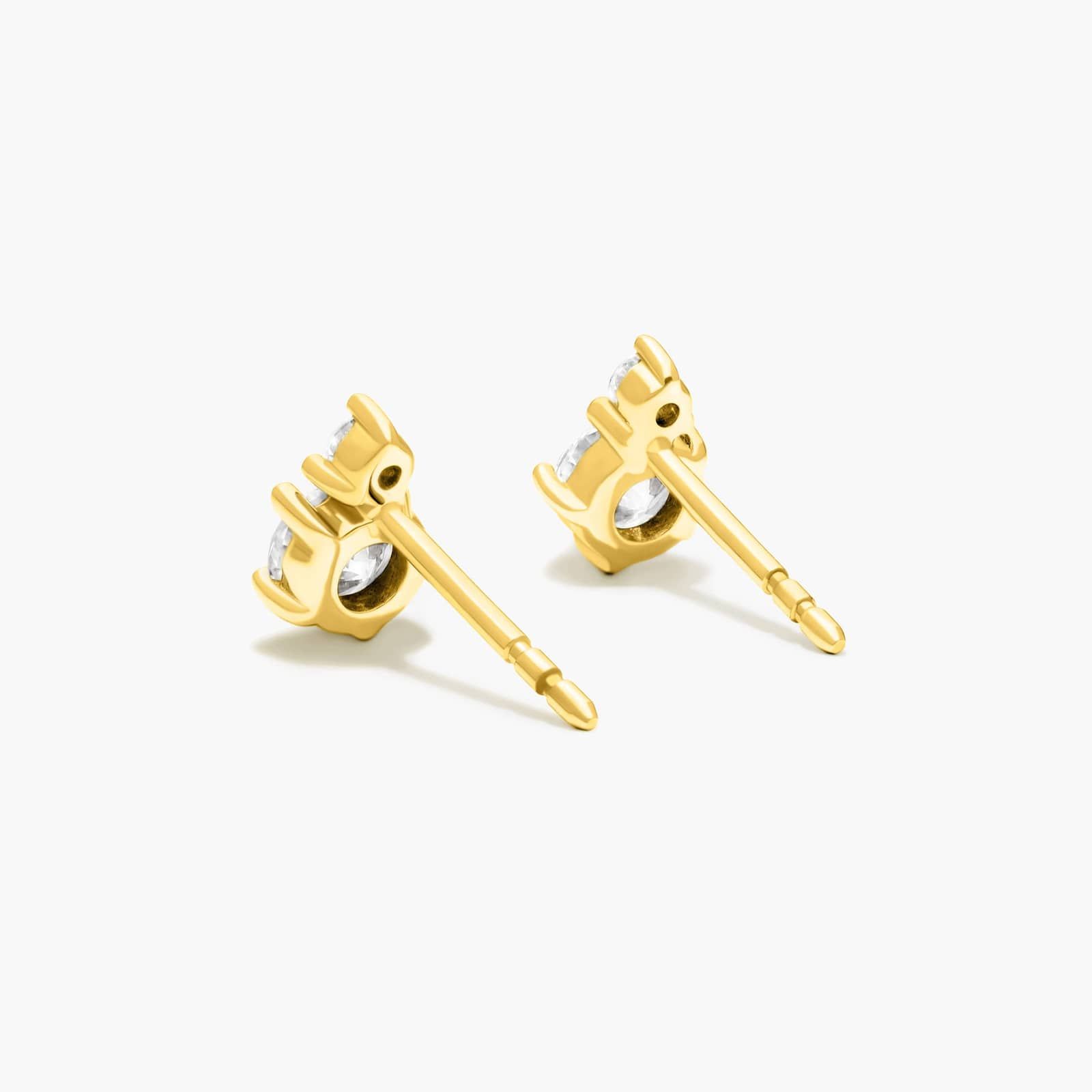 Cosmos Diamond Stud Earrings In 14K Yellow Gold By James Allen