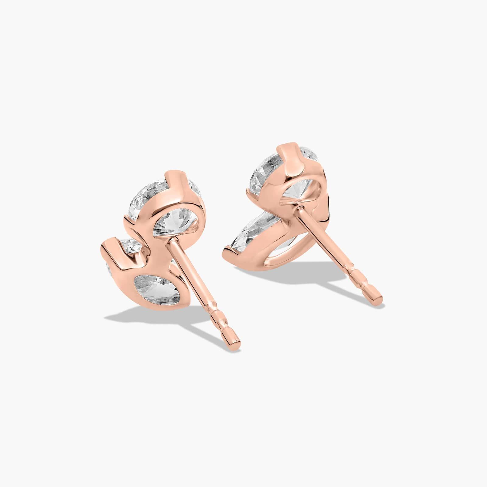 Toi et Moi Earrings With Marquise Cut Lab-Grown Diamonds In 14K Rose Gold By James Allen