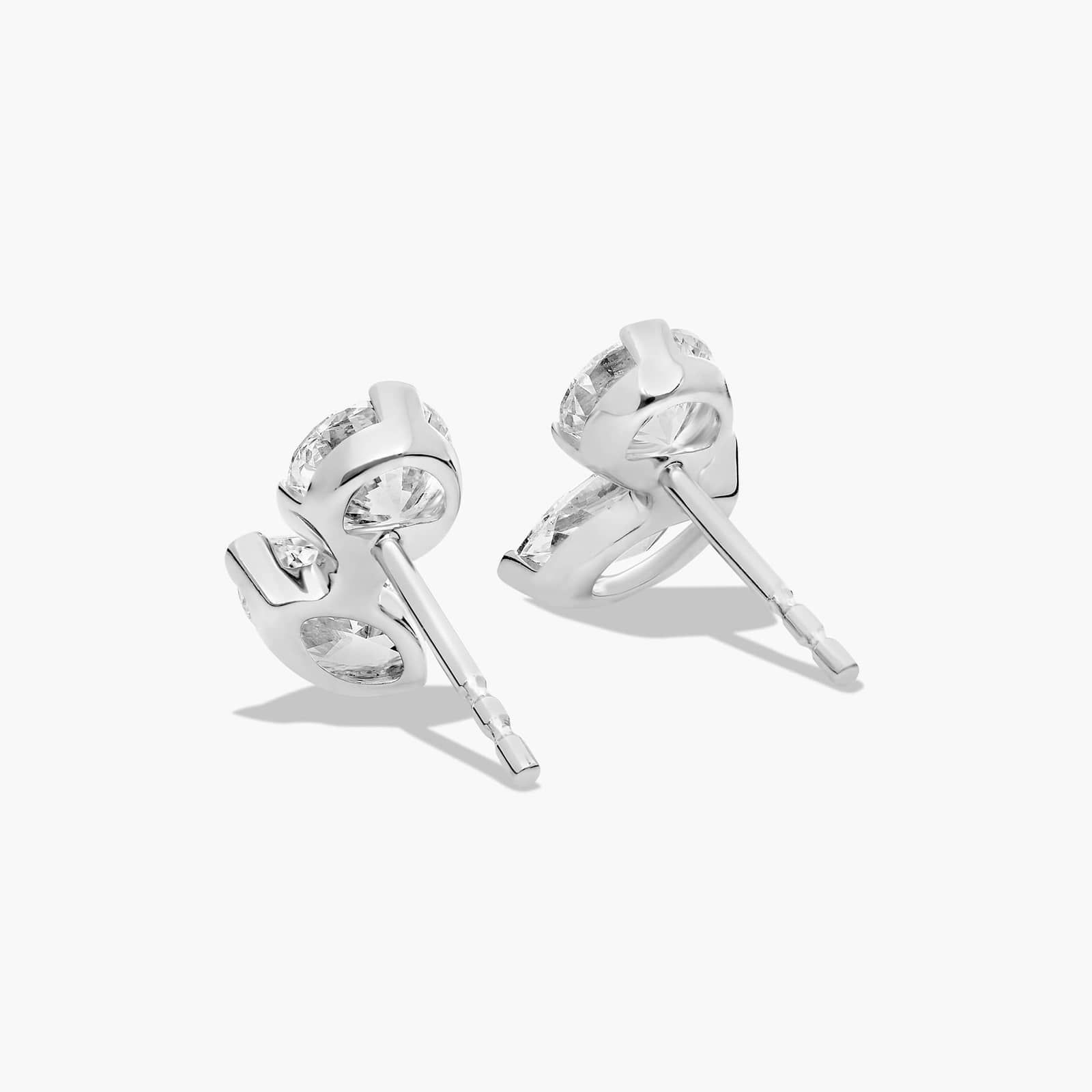 Toi et Moi Earrings With Marquise Cut Lab-Grown Diamonds In 14K White Gold By James Allen