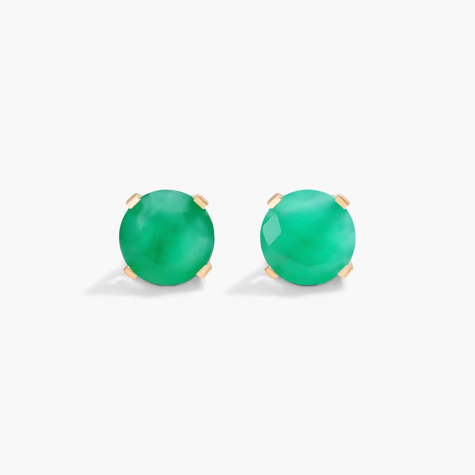 Emerald Birthstone Earrings In 14K Yellow Gold By James Allen
