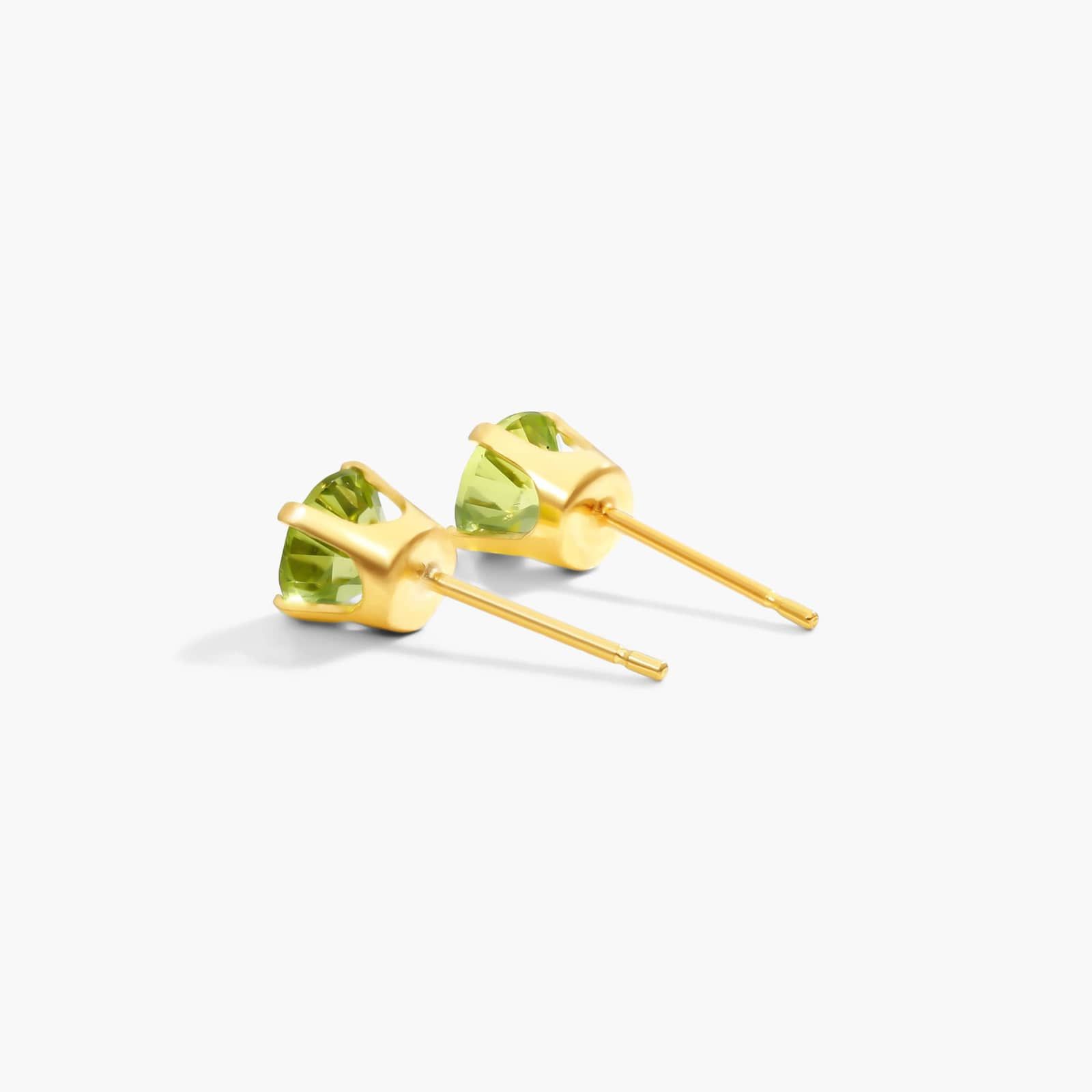 Peridot Birthstone Earrings In 14K Yellow Gold By James Allen
