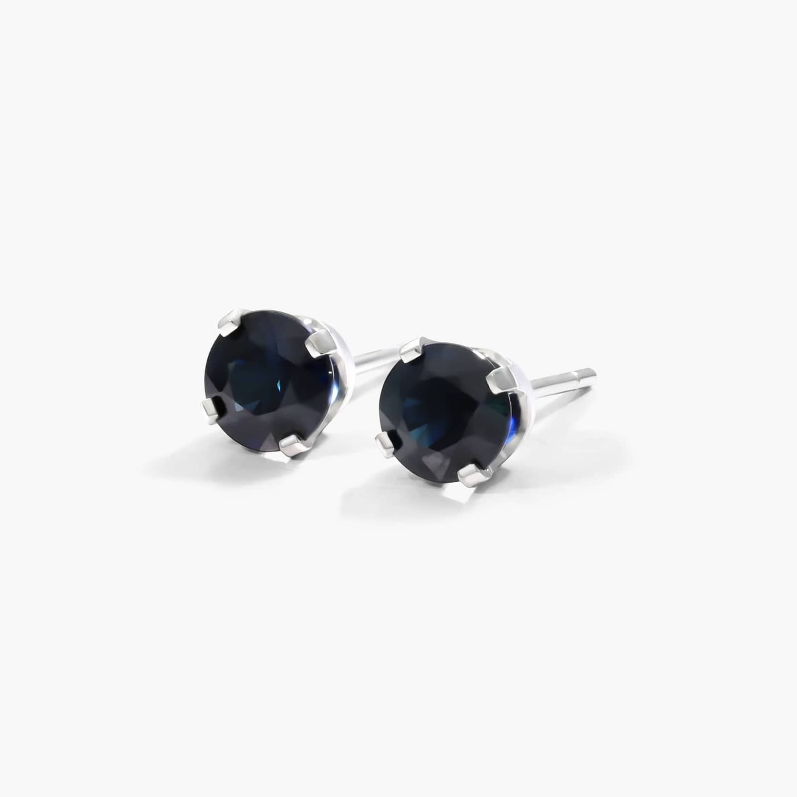Sapphire Birthstone Earrings In 14K White Gold By James Allen