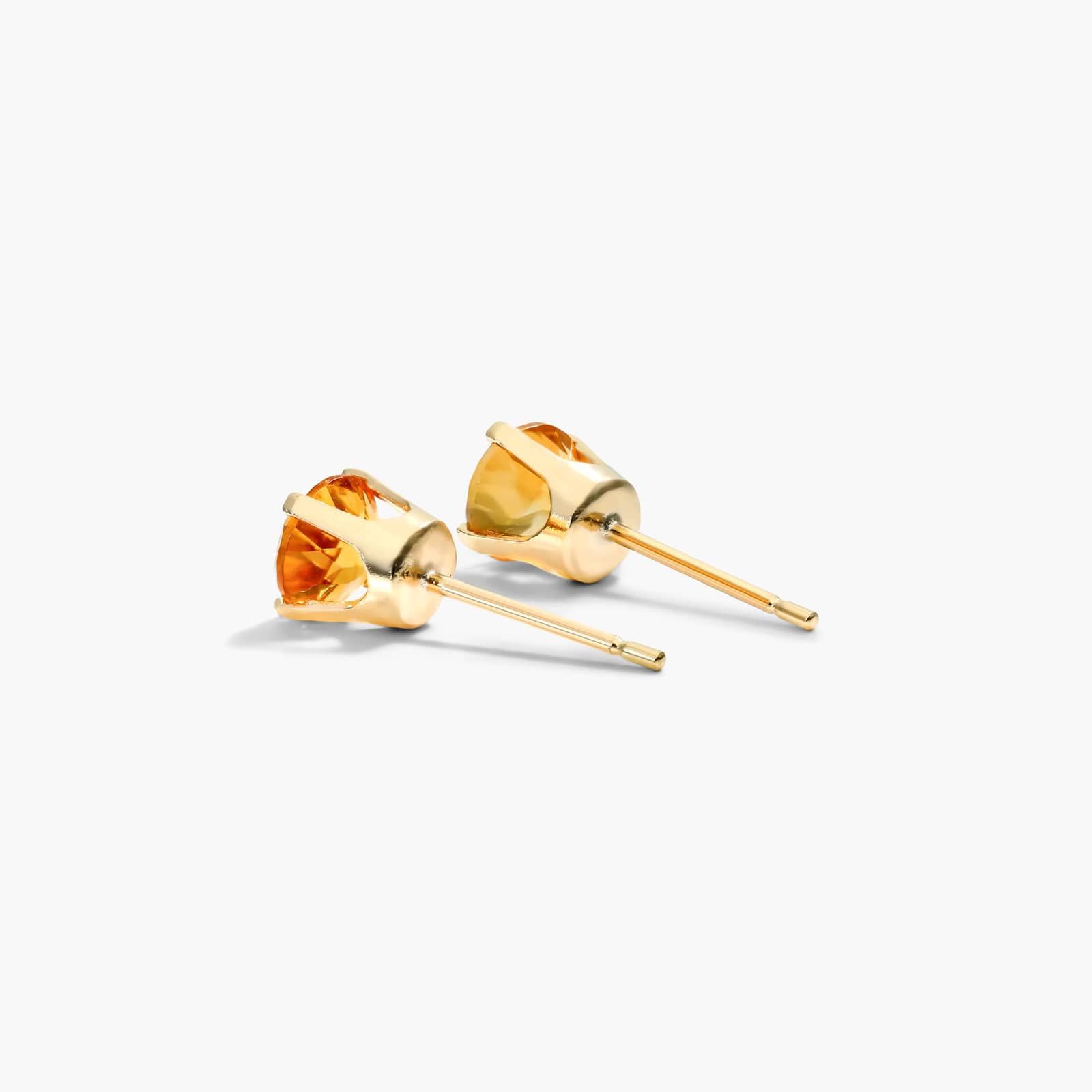Citrine Birthstone Earrings In 14K Yellow Gold By James Allen