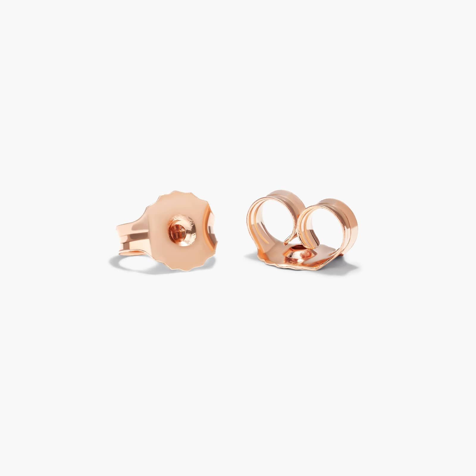 Front Twist Hoop Earrings With Lab-Grown Diamonds In 14K Rose Gold By James Allen