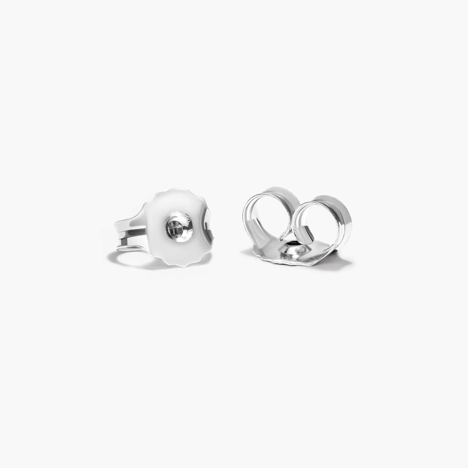 Front Twist Hoop Earrings With Lab-Grown Diamonds In 14K White Gold By James Allen