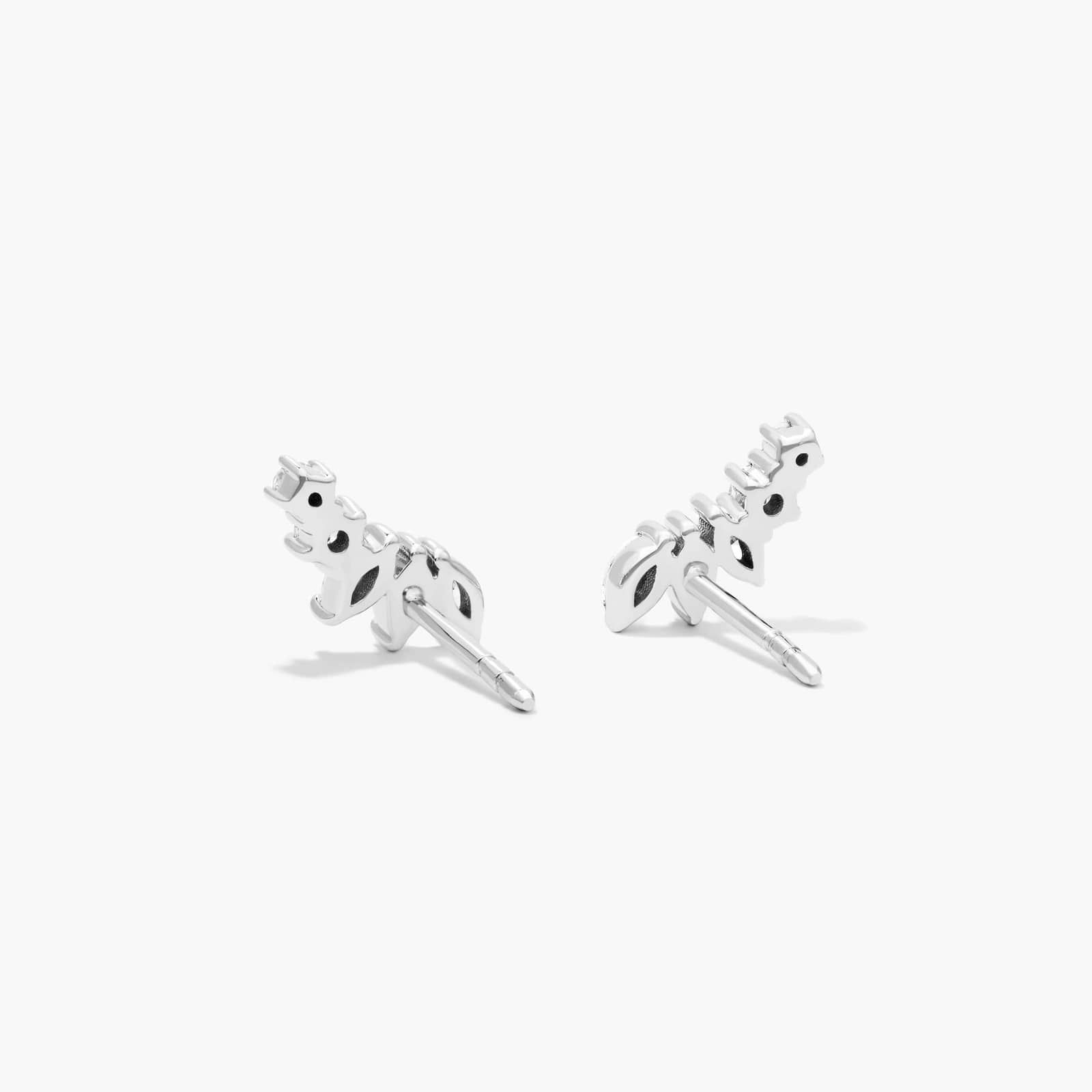 Ivy Diamond Climber Earrings In 14K White Gold By James Allen