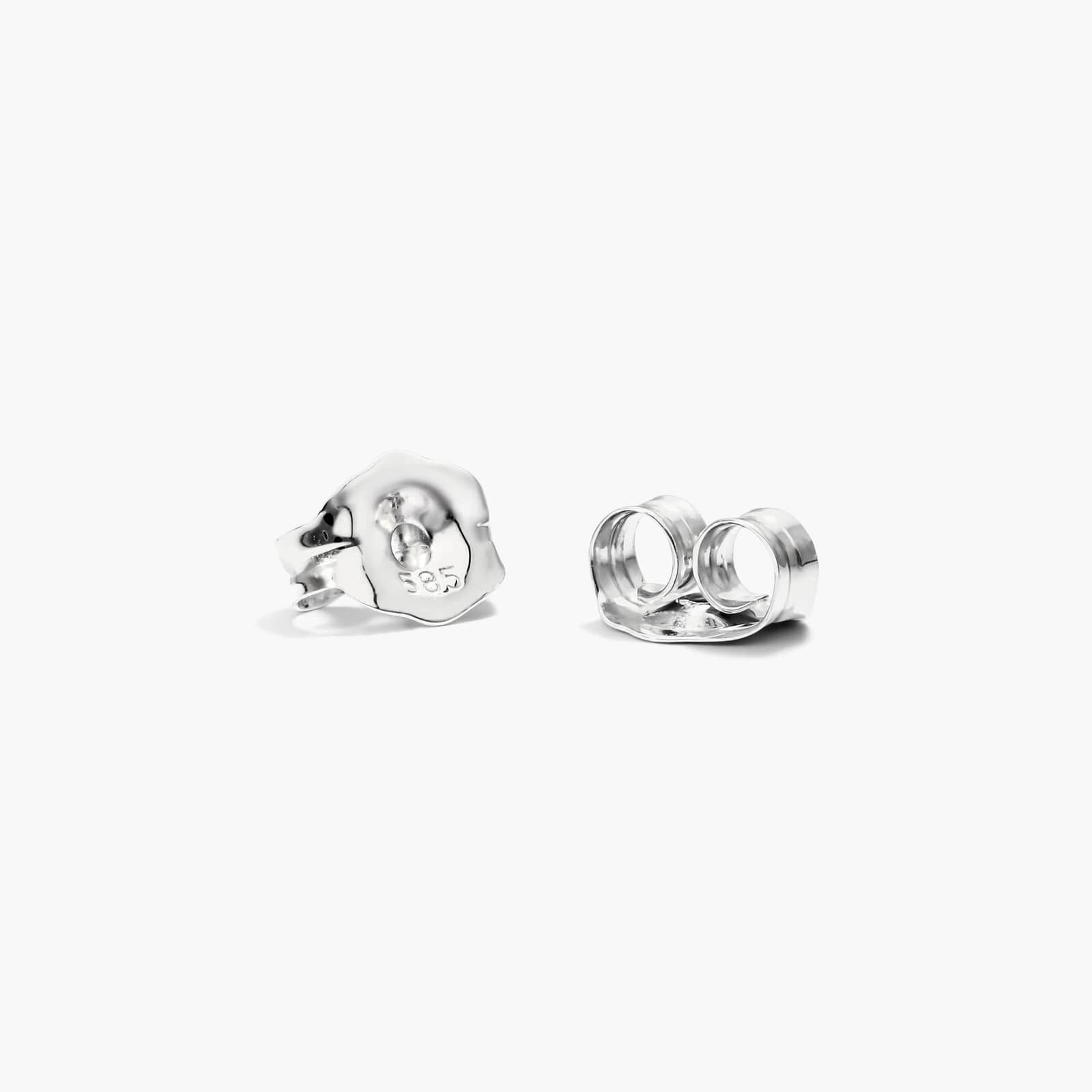 Petite Butterfly Diamond Earrings In 14K White Gold By James Allen