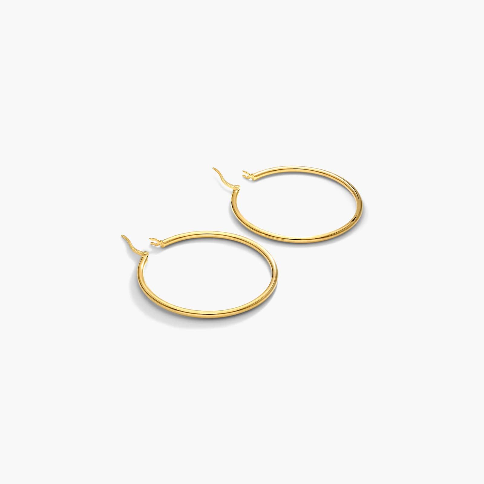 Standard Tube Hoop Earrings In 14K Yellow Gold By James Allen