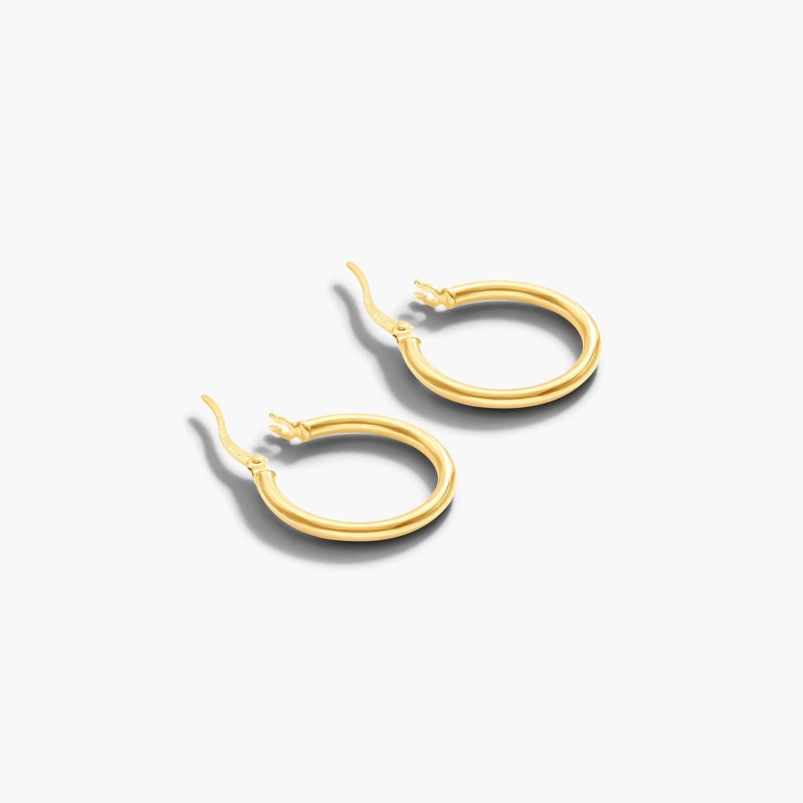 Standard Tube Hoop Earrings In 14K Yellow Gold By James Allen