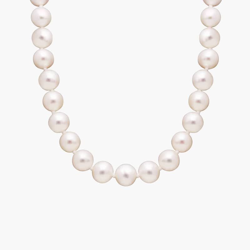 18" Freshwater Cultured Pearl Strand Necklace in 14k Yellow Gold (7.0-7.5mm)