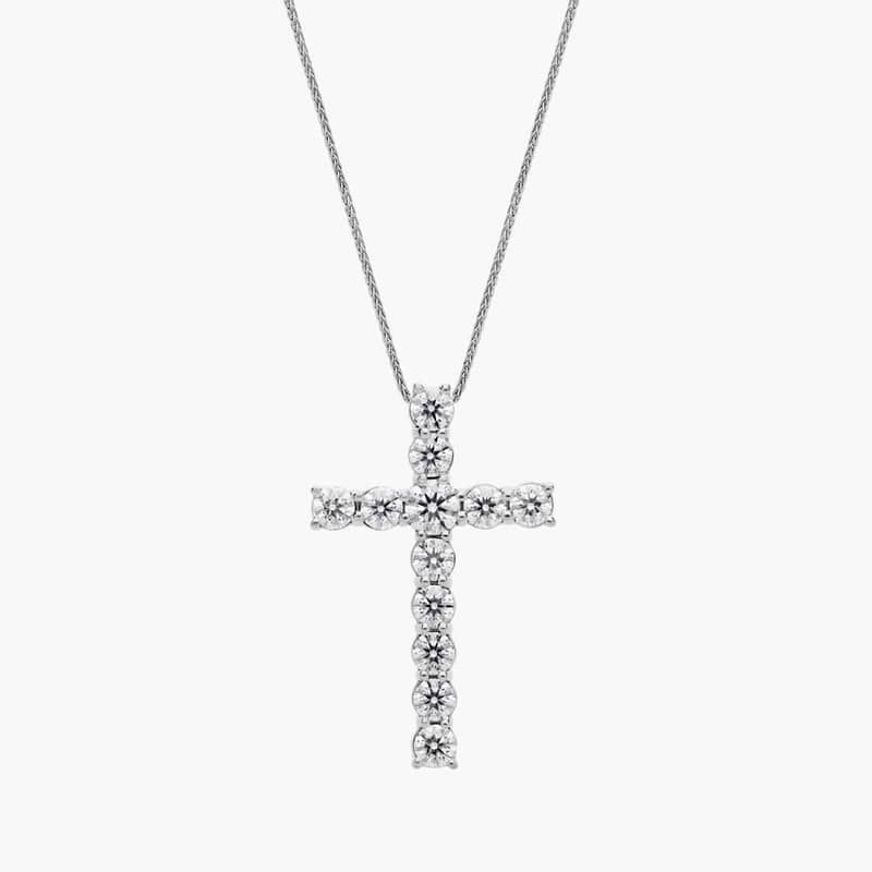 Blue Nile Signature Diamond Cross Pendant in Platinum (2 ct. tw.)