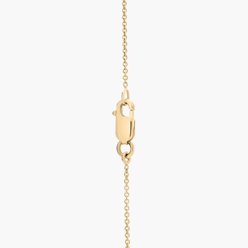 18" Petite Anchor Pendant in 14k Yellow Gold (1 mm)