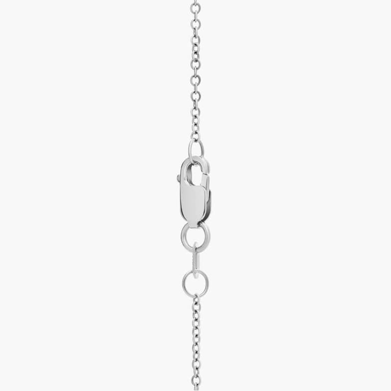 Aquamarine and Diamond Halo Pendant in 14k White Gold (13x9mm)