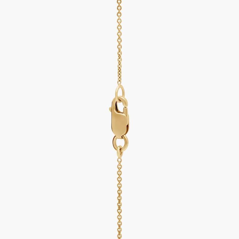 Mini Diamond Vertical Bar Pendant in 14k Yellow Gold