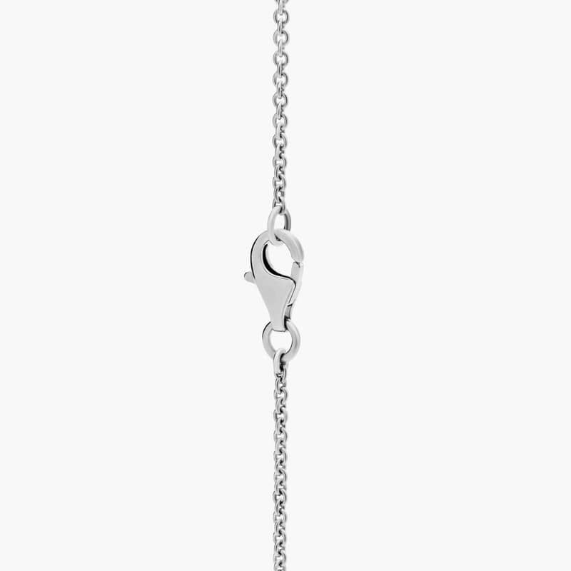 18" Grande Luxe Love Knot Pendant in Sterling Silver (1 mm)