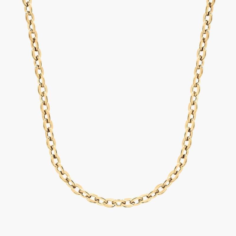 20" Cable Chain in 14k Yellow Gold  (1.15mm)
