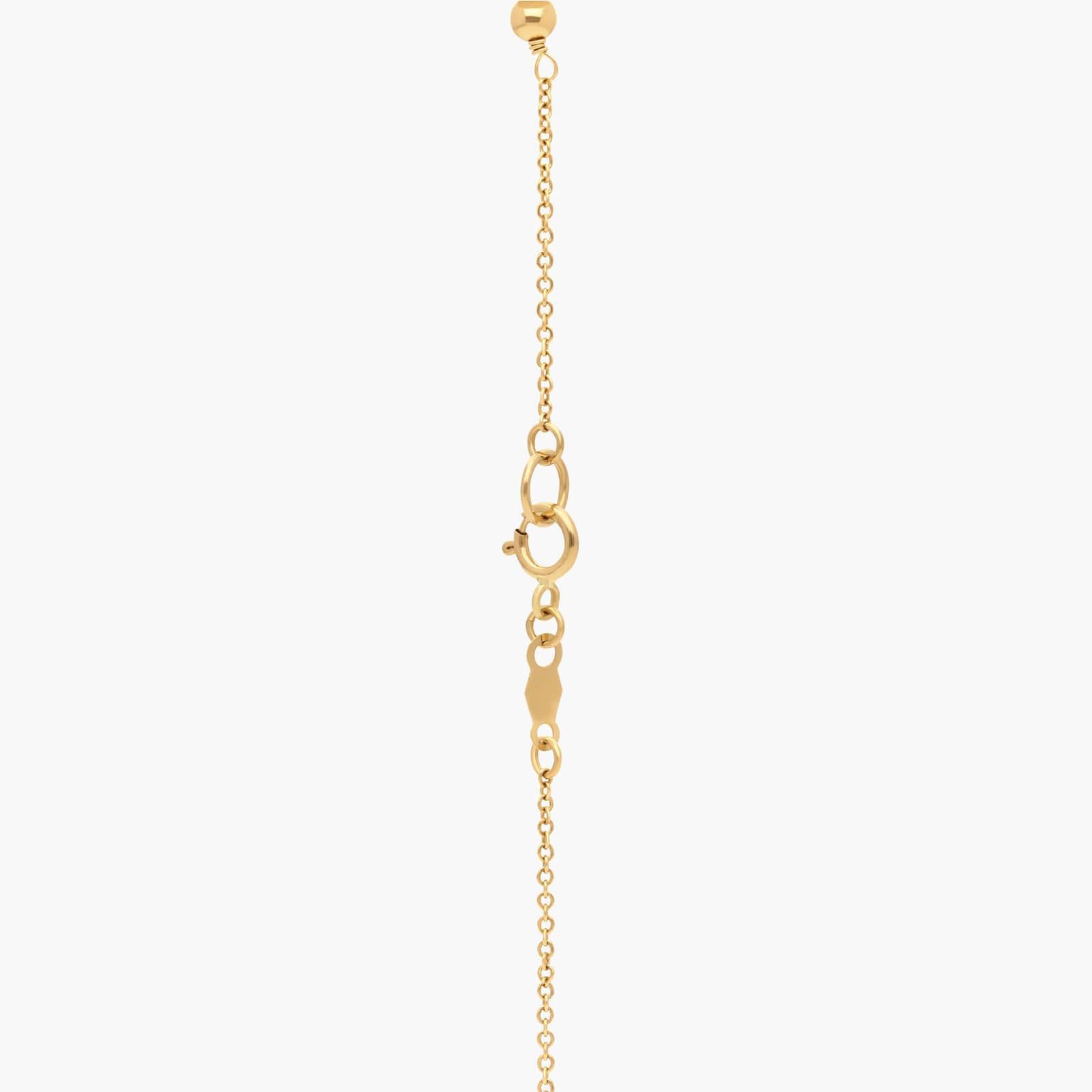 Freshwater Cultured Pearl Stationed Necklace in 14k Yellow Gold (7-8mm)