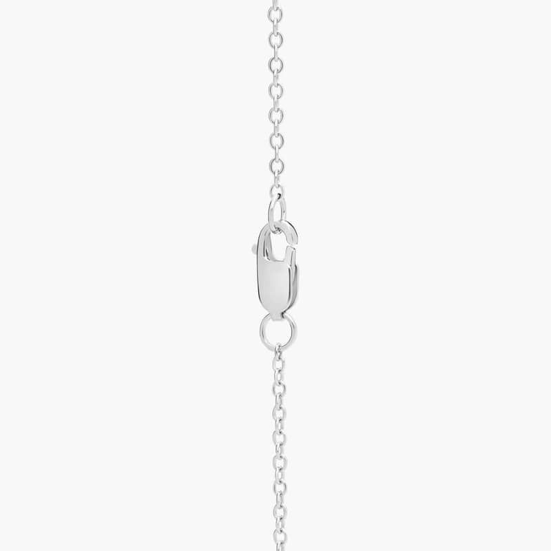 Opal Cushion Pendant in Sterling Silver (8mm)