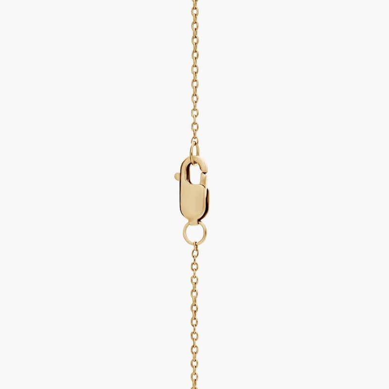 Mini Diamond Bar Necklace in 14k Yellow Gold