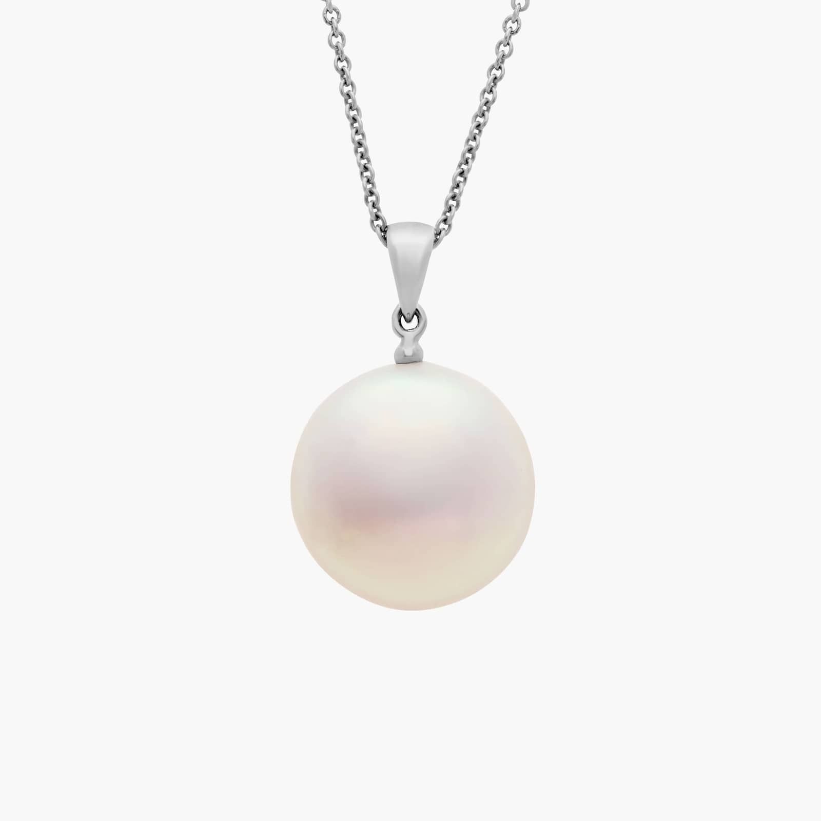 Freshwater Pearl Necklace sterling silver pearl size 12mm on sale