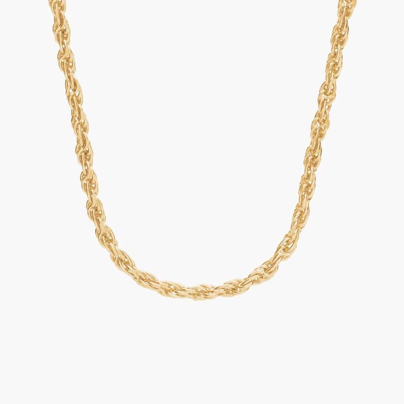18" Rope Chain in 14k Yellow Gold (1.15 mm)