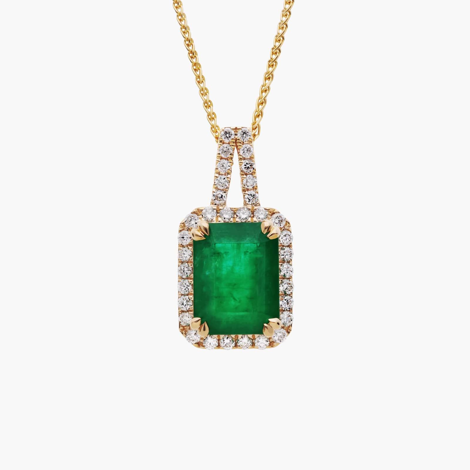 Emerald & discount 14K Pendant