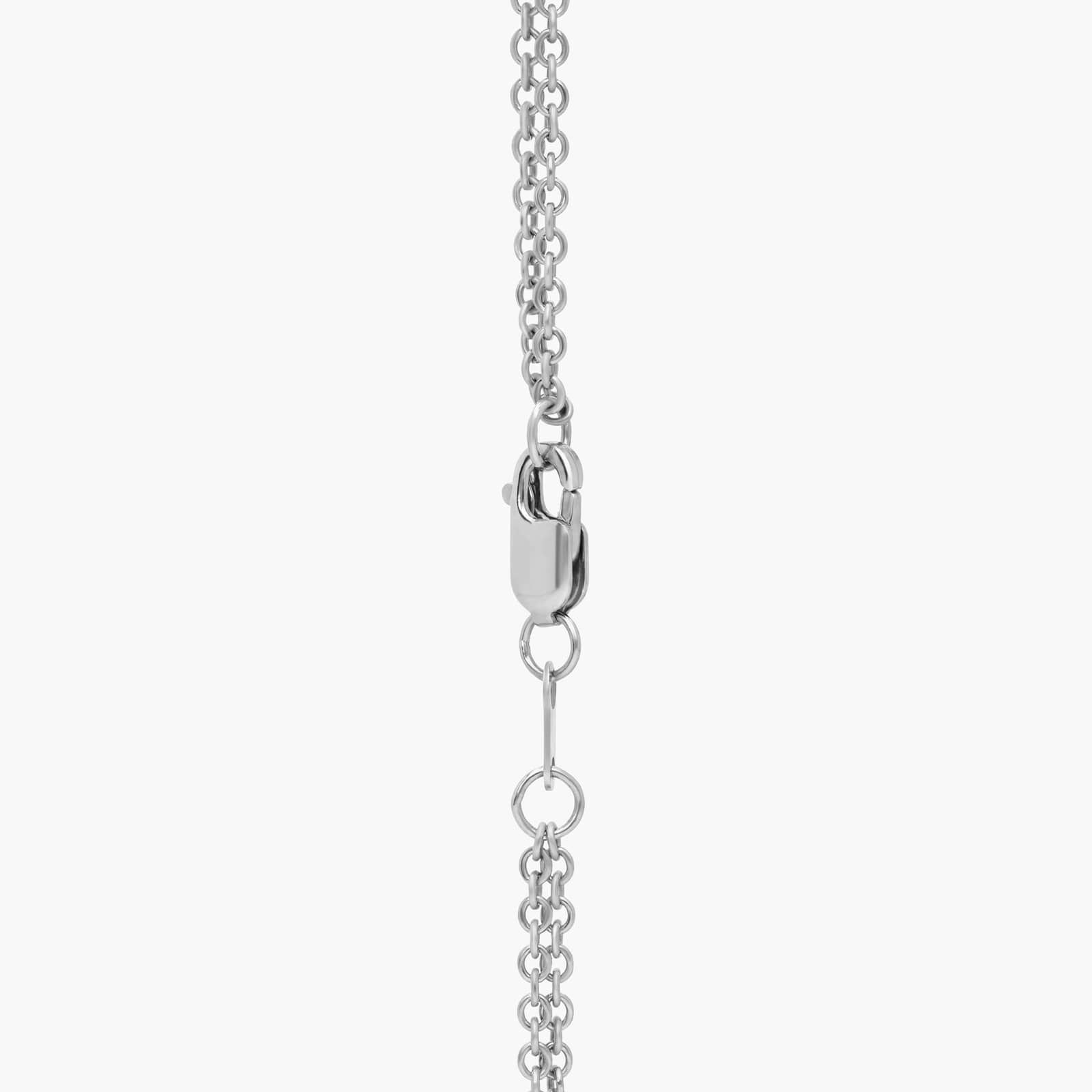 Multi-Strand Diamond and South Sea Pearl Drop Pendant in 18k White Gold (12.0-13.0mm)