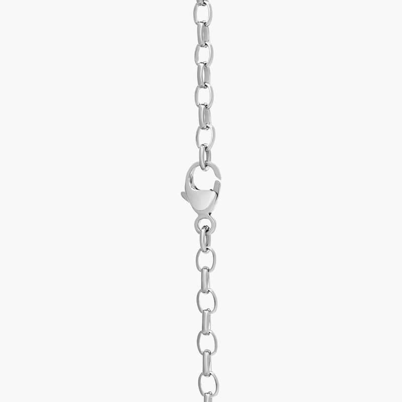 32" Bee Tassel Necklace in Sterling Silver