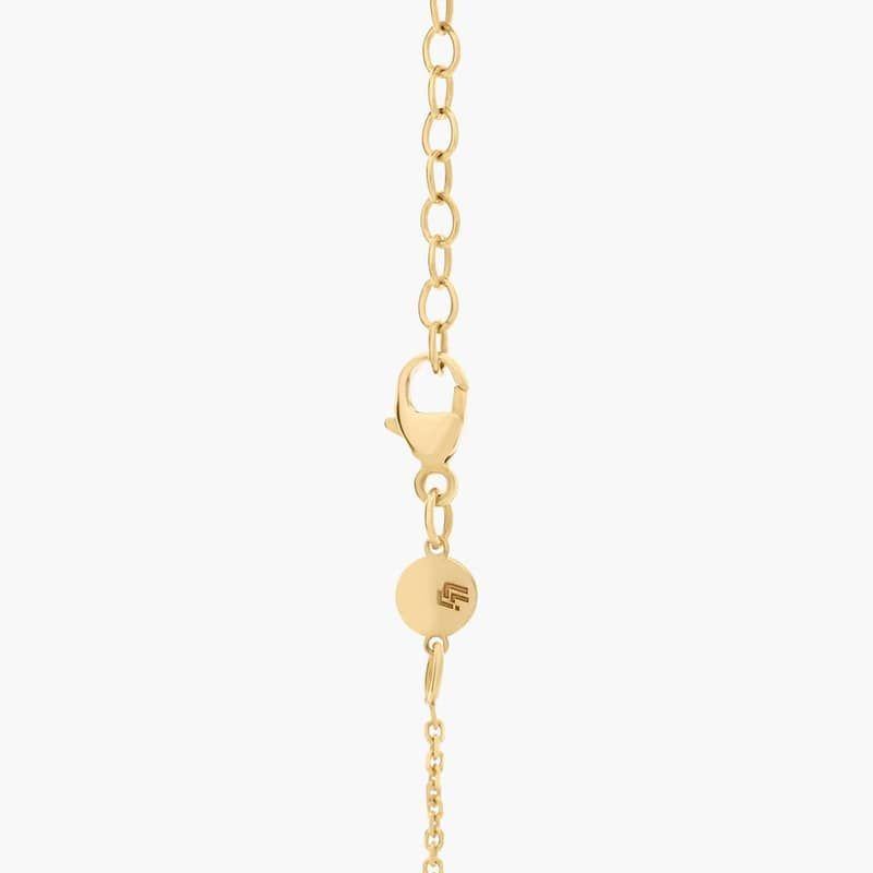 19" Delicate Oval Necklace in 14k Yellow Gold (1 mm)