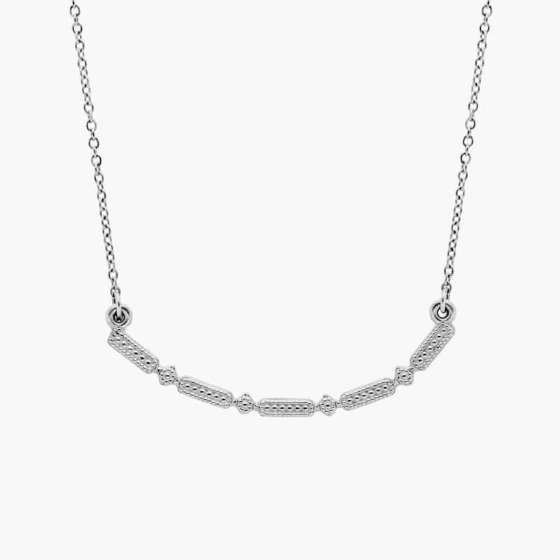 18" Smile Necklace in Platinum (3.2 mm)