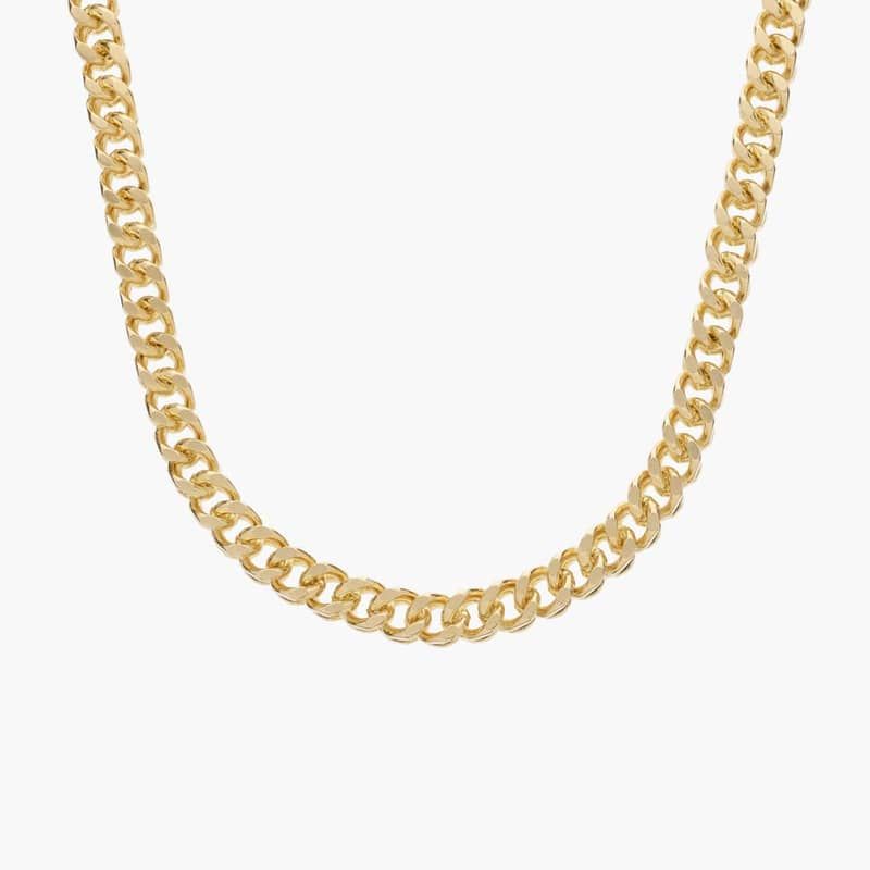 22" Men's Franco Chain in 14k Yellow Gold (2.5 mm)