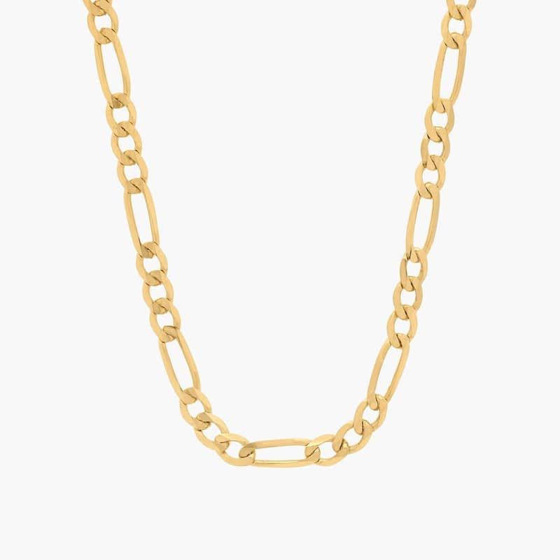 20" Figaro Chain in 14k Yellow Gold (2.25 mm)