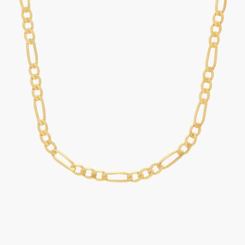 24" Figaro Chain in 14k Yellow Gold (2.25 mm)