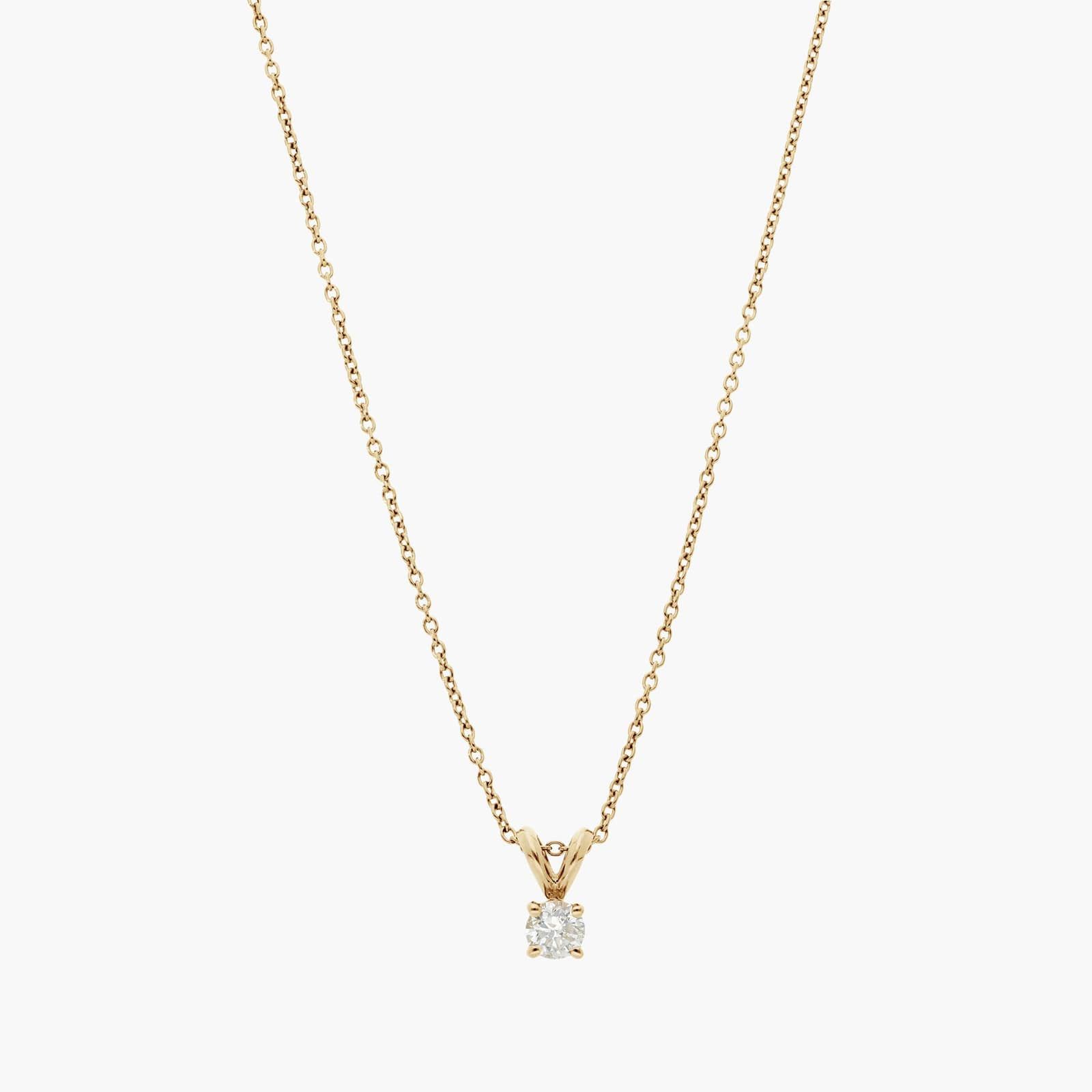 Diamond Solitaire Pendant in 14k Yellow Gold (1/4 ct. tw.)