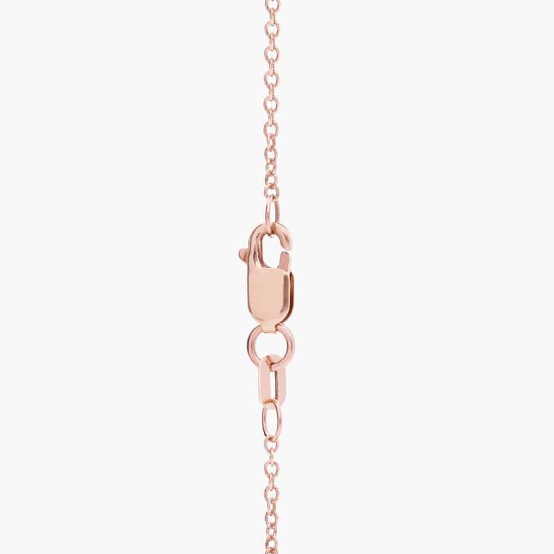 Morganite and Rhodolite with Diamond Halo Two Stone Pendant in 14k Rose Gold