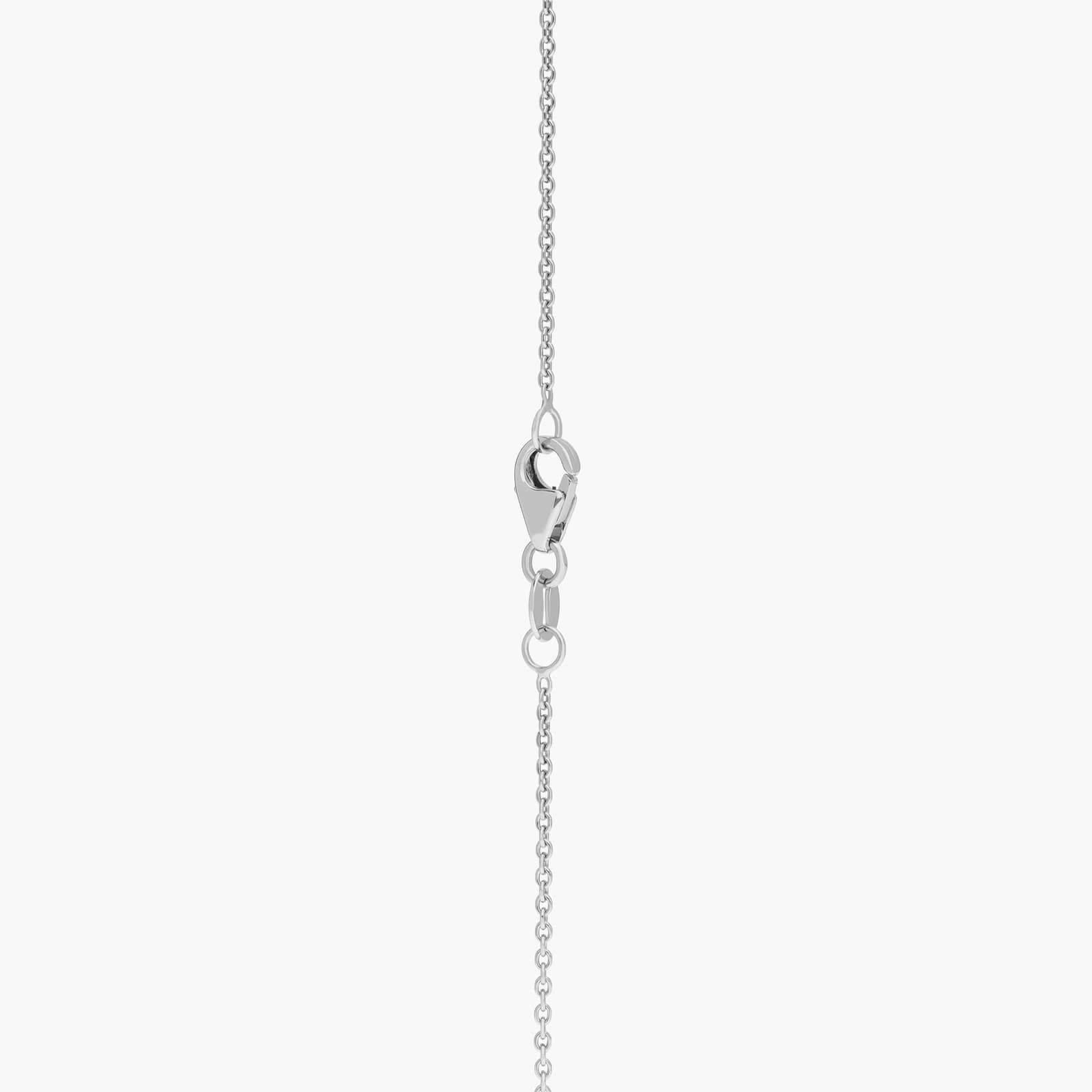 Geometric Halo Diamond Pendant in 14k White Gold (3/8 ct. tw.)