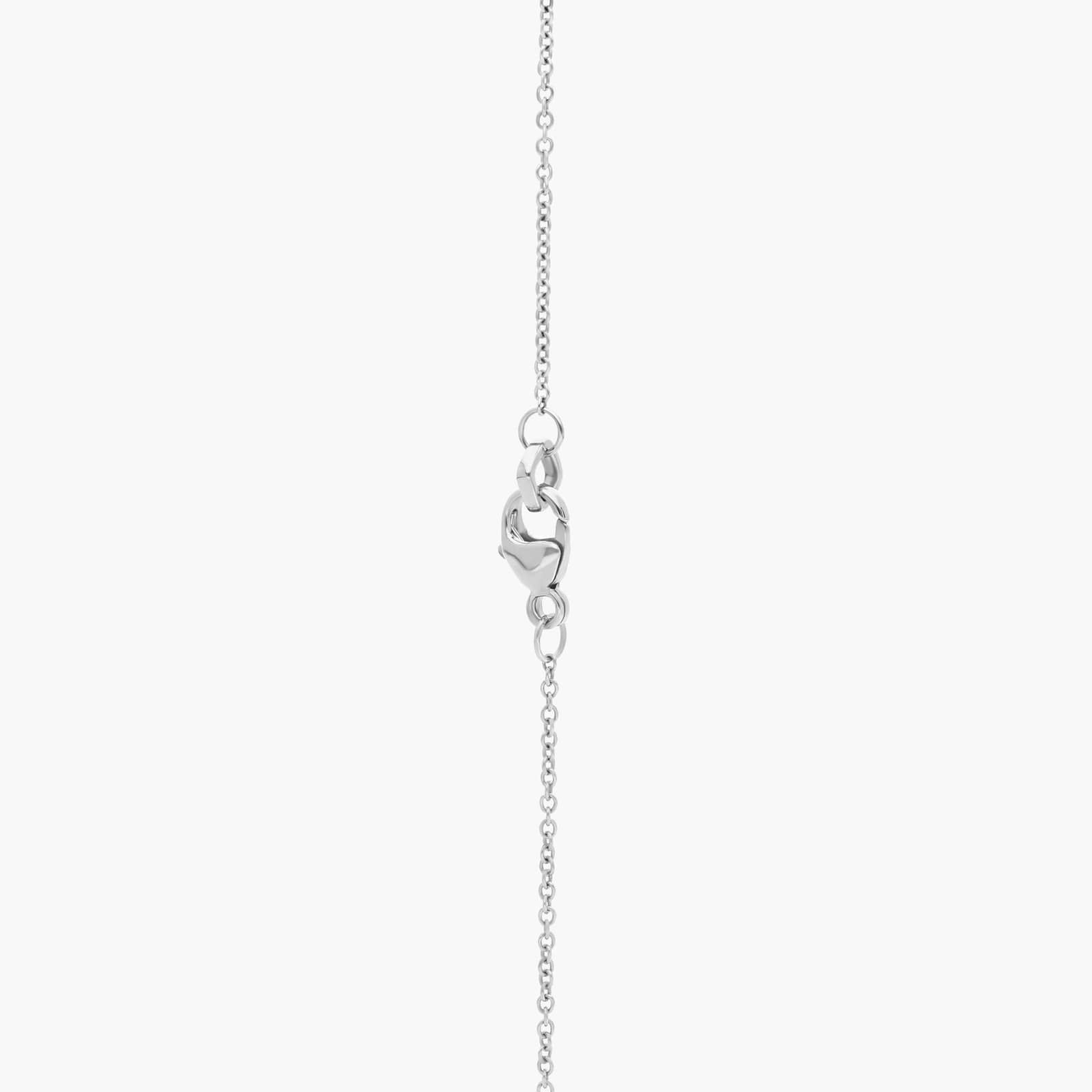 Cushion-Cut Diamond Halo Pendant in 14k White gold (1/4 ct. tw.)