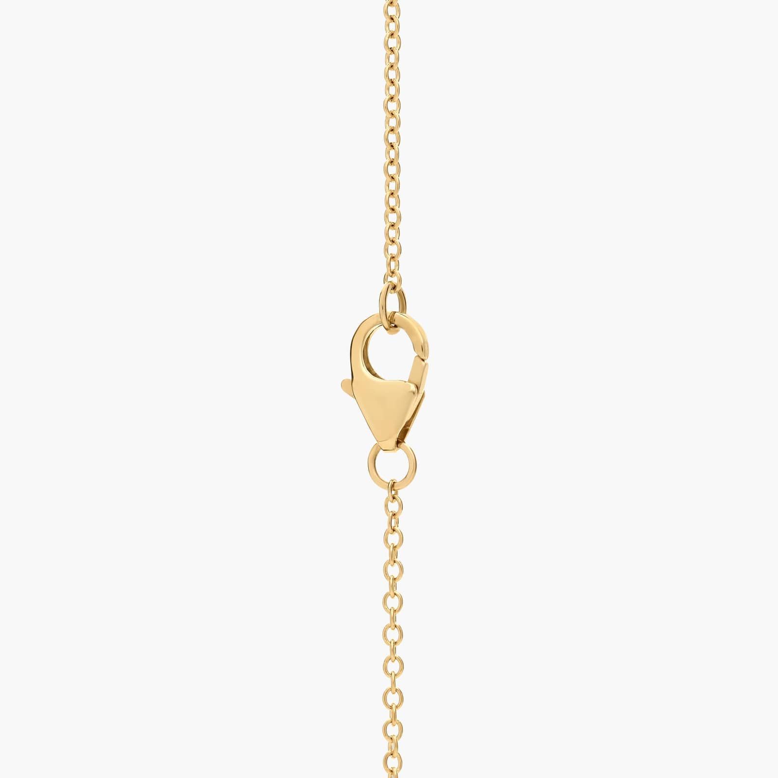 Marquise and Round Alternating Diamond Circle Necklace in 14K Yellow Gold
