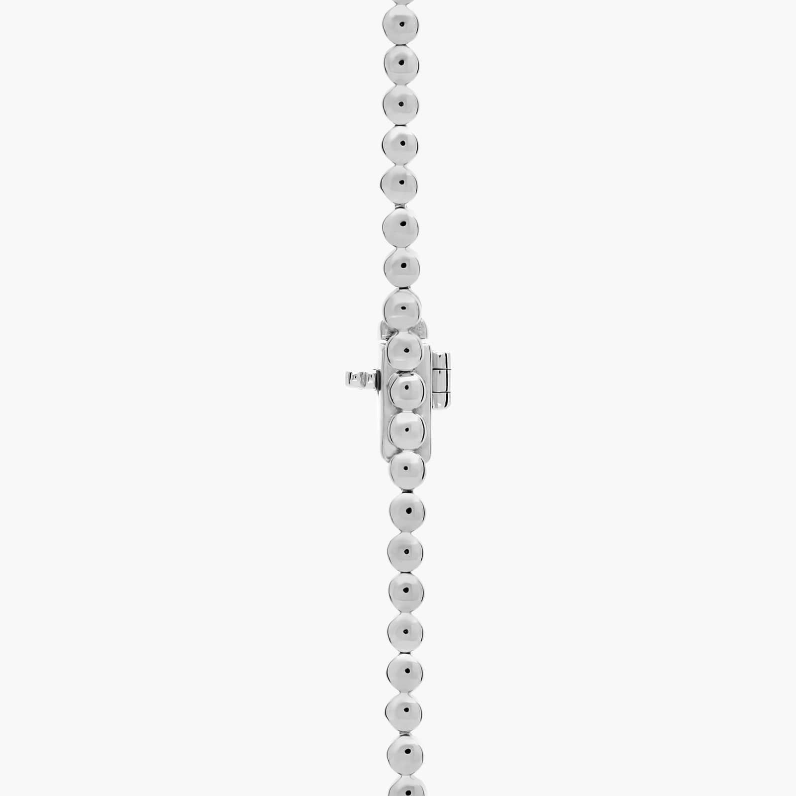 Diamond Classic Alternating Half-Eternity Necklace in 14k White Gold (3 1/4 Ct. Tw,)