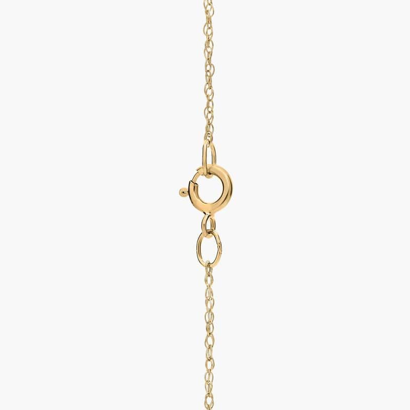 Emerald Cut Birthstone Moonstone Pendant Necklace in 14K Yellow Gold (8x6mm)